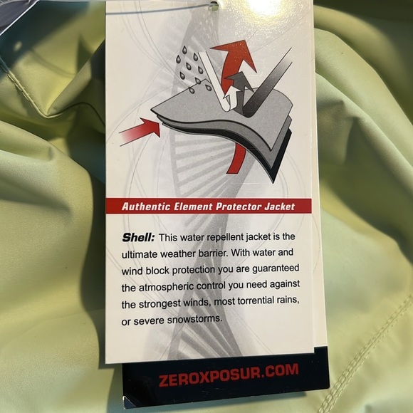 NWT ZeroXposur Women’s Water Repellent Jacket Mojito Style # 621904 - Picture 7 of 8